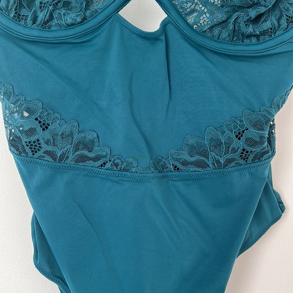 Auden lace intimate bodysuit teal medium - Picture 3 of 5